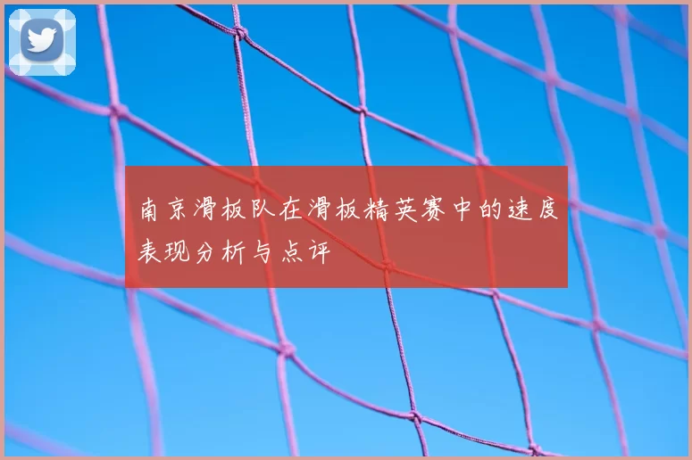 南京滑板队在滑板精英赛中的速度表现分析与点评